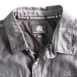 Rock & Republic Men's Size L Tailored Fit Shirt